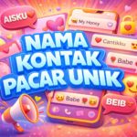 nama kontak pacar unik